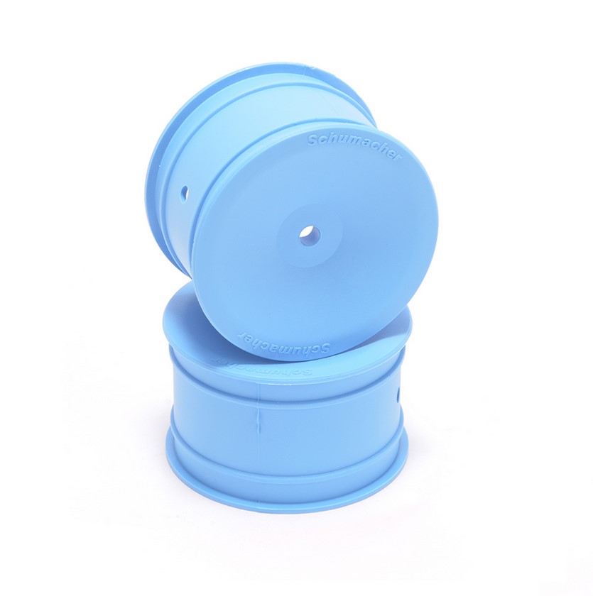 LLANTAS TRASERAS BUGGY 1/10 12mm 2WD/4WD AZUL (2). SCHUMACHER U9378