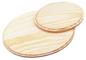 PEANA OVAL DE MADERA NATURAL 190 x 130mm. 900964