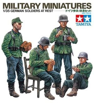 TAMIYA GERMAN SOLDIERS MILITARY MINIATURES 1/35. 35129