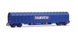 VAGON DE 4 EJES CON LONA TRANSFESA RENFE-SNCF. ELECTROTREN HE6086