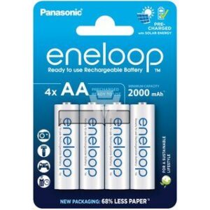 BATERÍAS / PILAS AA 2000mAh 1.2V RECARGABLES. PANASONIC ENELOOP