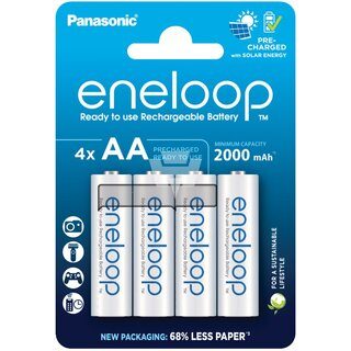 BATERÍAS / PILAS AA 2000mAh 1.2V RECARGABLES. PANASONIC ENELOOP