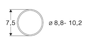 AROS DE ADHERENCIA PARA LOCOMOTORAS 8.8 - 10.2mm (10). ROCO 40073