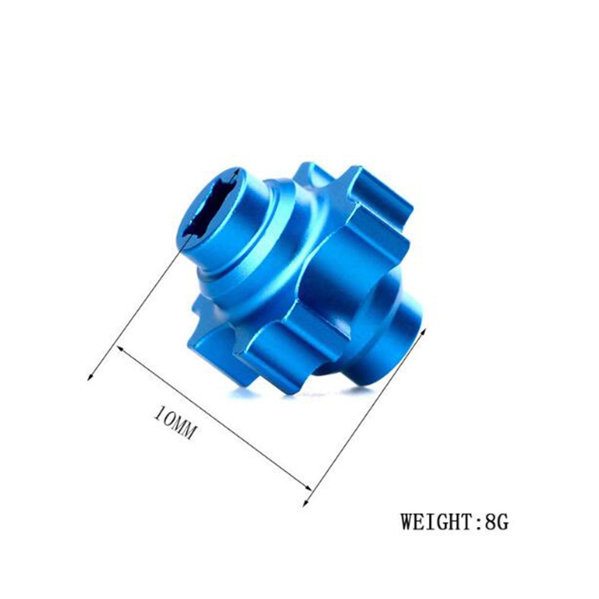 BLOQUEO DIFERENCIAL ALUMINIO TT-02. TAMIYA 54649 - Imagen 2
