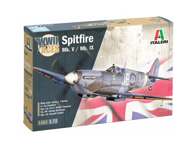ITALERI SPITFIRE Mk. V / Mk. IX 1/72. 1482