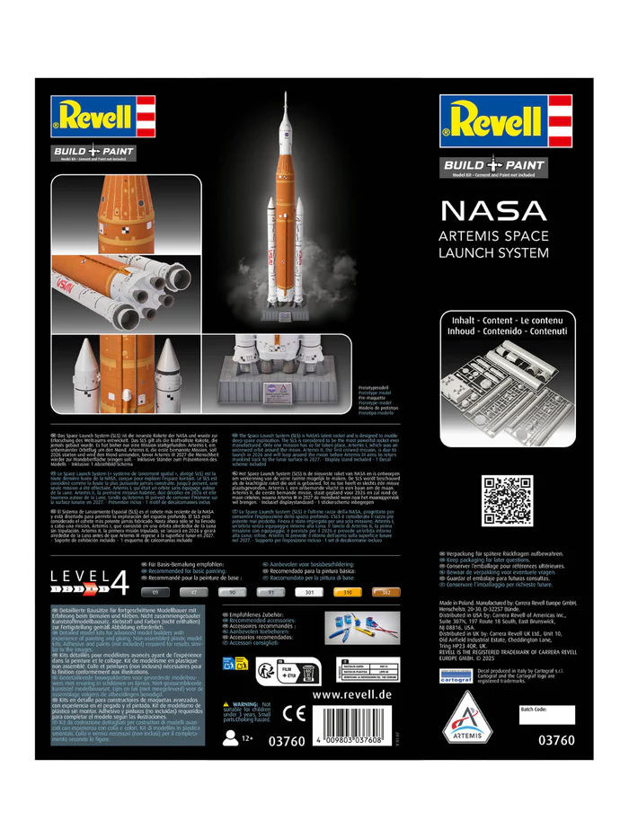 REVELL NASA ARTEMIS SLS 1/144. 03760 - Imagen 4