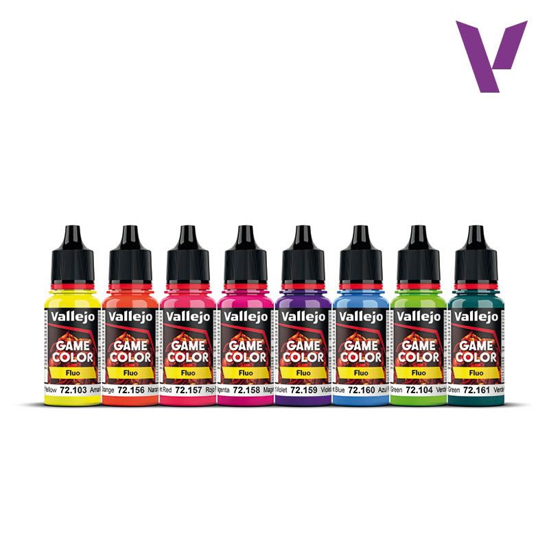 SET DE PINTURAS GAME COLOR FLUORESCENTES. VALLEJO 72214