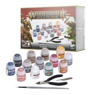 WARHAMMER AGE OF SIGMAR - PINTURAS + SET HERRAMIENTAS. 80-17
