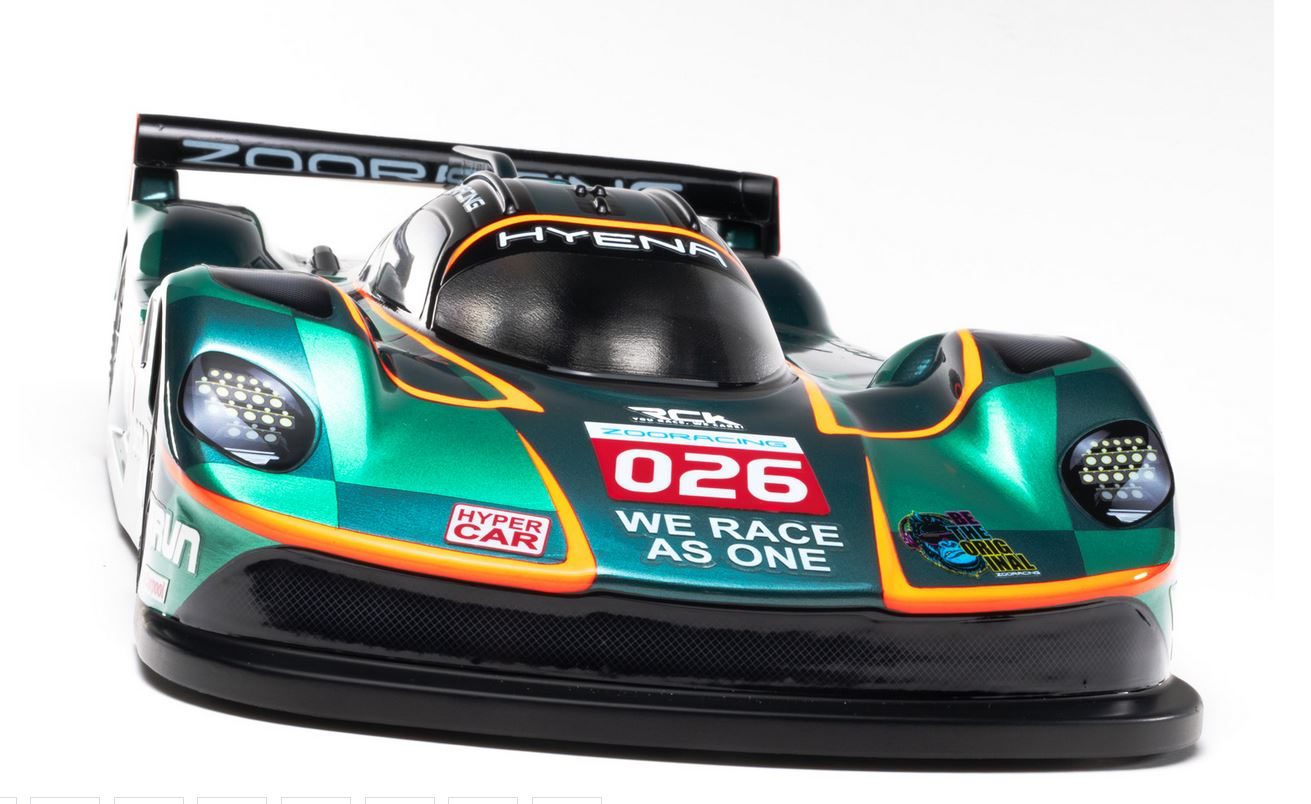CARROCERIA LEMANS HYENA 1/10 190mm LMH. ZOORACING ZR-0026