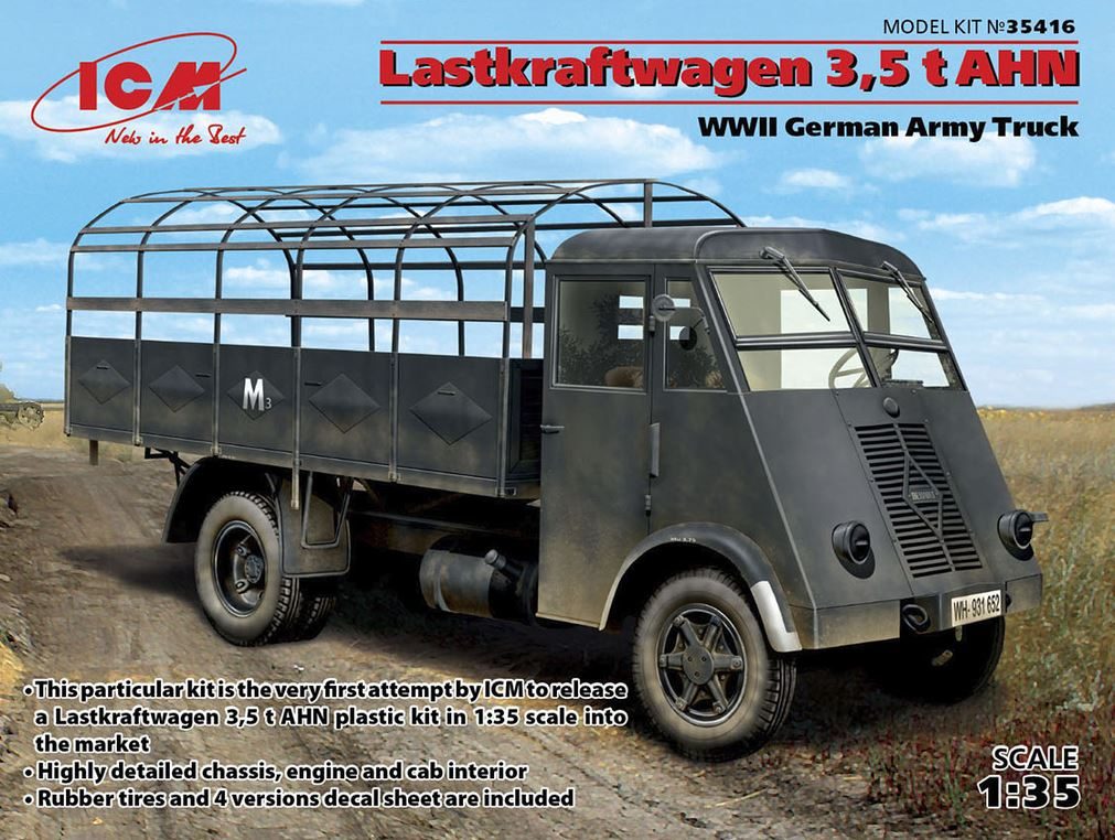 ICM LASTKRAFTWAGEN 3,5 t RENAULT AHN WWII 1/35. 35416