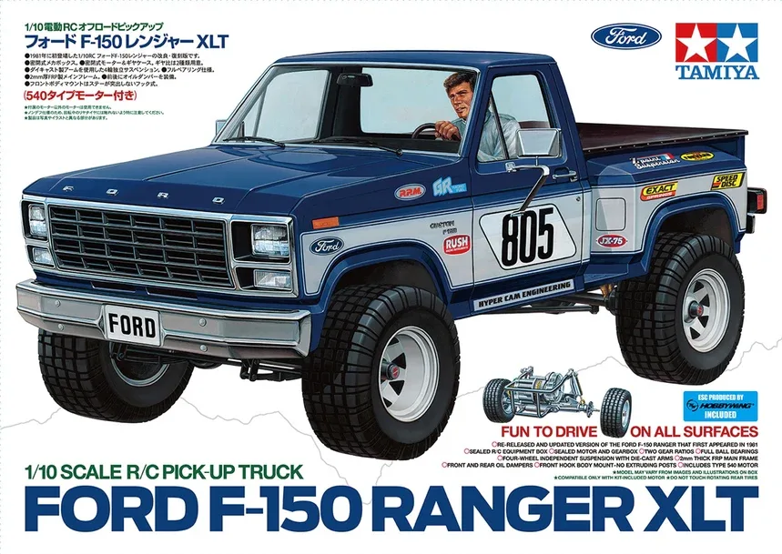 FORD F-150 RANGER XLT 1/10 PICK-UP TRUCK. TAMIYA 58759