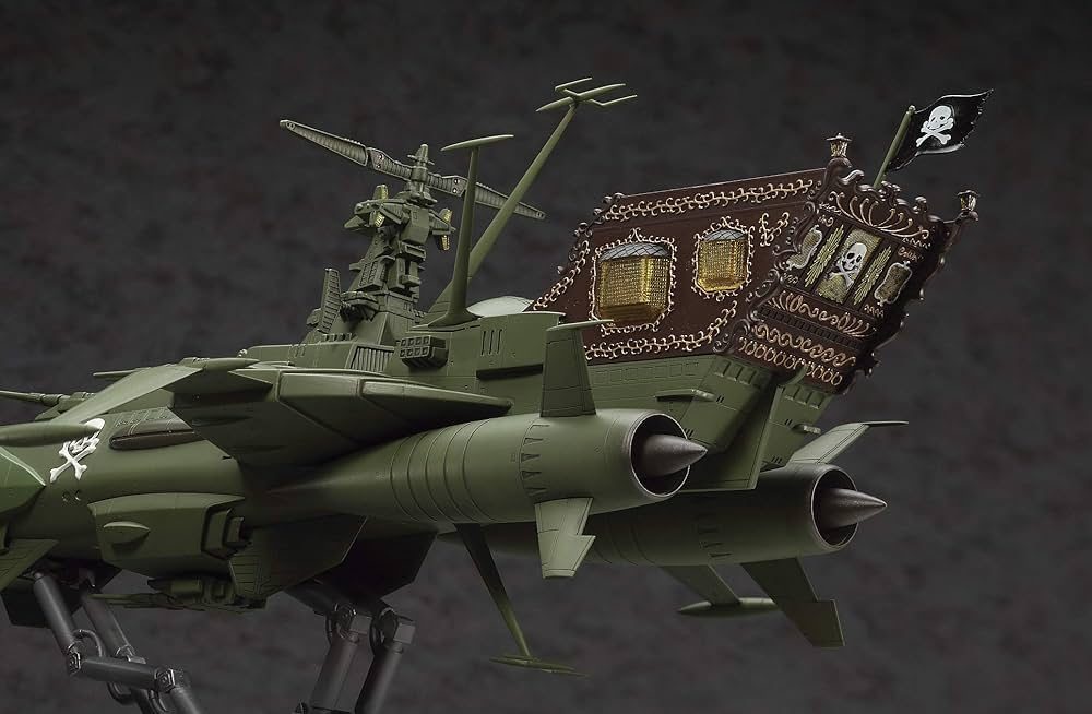 HASEGAWA CAPITAN HARLOCK SPACE PIRATE BATTLESHIP ARCADIA 1/1500. CW05