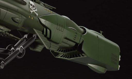 HASEGAWA CAPITAN HARLOCK SPACE PIRATE BATTLESHIP ARCADIA 1/1500. CW05