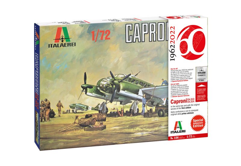 ITALERI CAPRONI CA-313/314 VINTAGE, EDICION ANIVERSARIO 1/72. 106