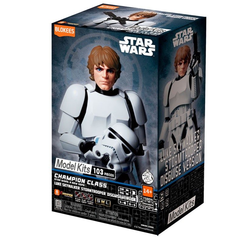 LUKE SKYWALKER STAR WARS CHAMPION CLASS 103 PIEZAS. BLOKEES 75804