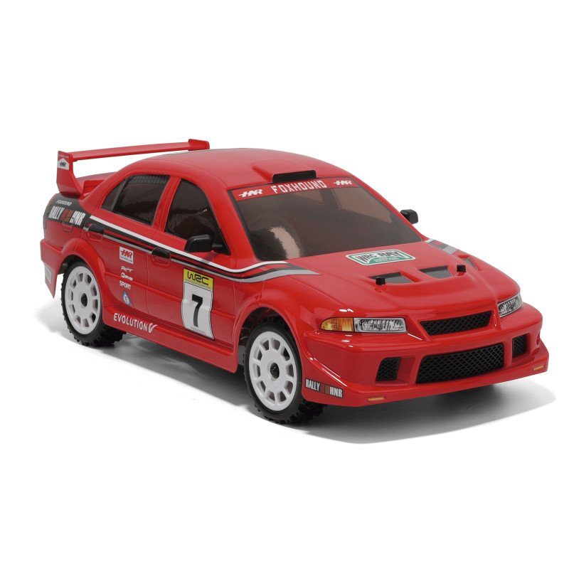 RALLY MITSUBISHI EVO BRUSHLESS 4WD RTR 1/10. FOXHOUND HNRH9804-R
