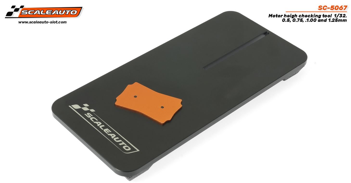 BASE PARA MEDICION ALTURAS MOTOR, GALGAS 0.5, 0.75, 1.00 y 1.25mm. SCALEAUTO SC-