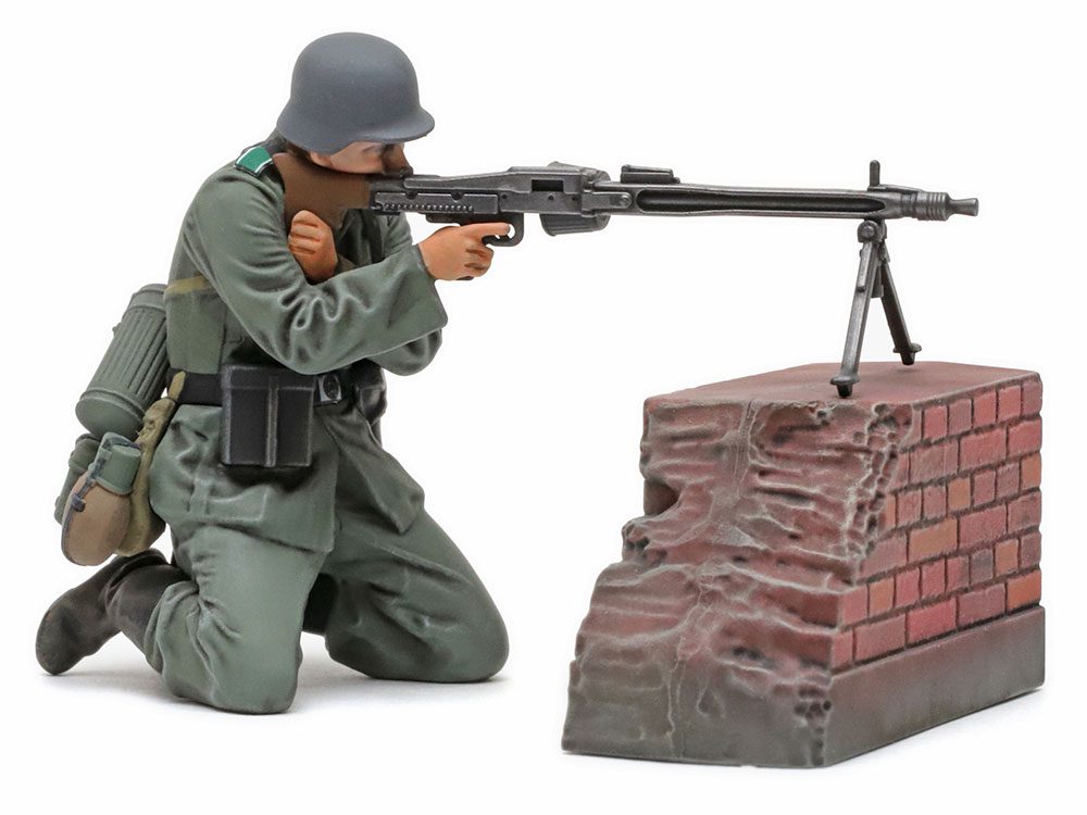 TAMIYA MILITARY MINIATURES GERMAN MACHINE GUN TEAM 1/35. 35386