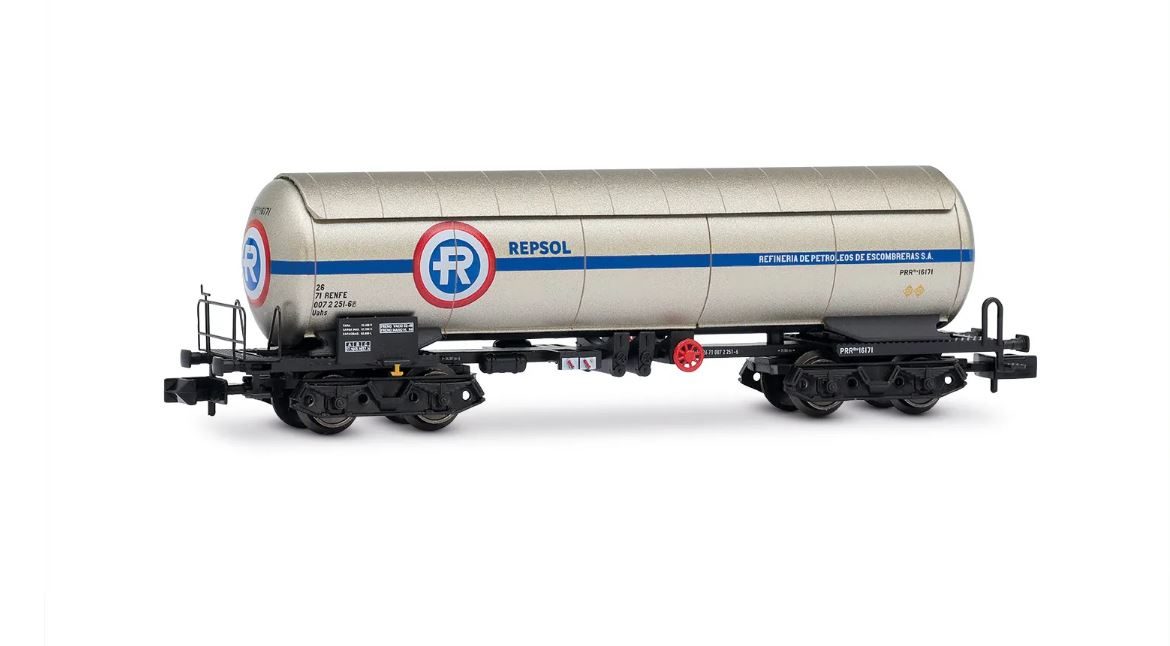 SET 2 VAGONES CISTERNA PRR DE CRUDO, REPESA-REPSOL RENFE. ARNOLD HN6723