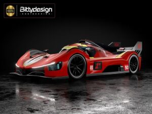 CARROCERIA 499T HYPER CAR 1/10 190mm TT-02 (LEMANS). BITTYDESIGN BDLMH-190499T