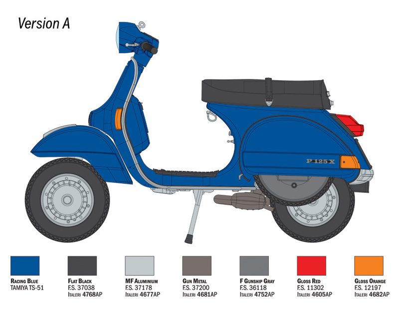 ITALERI VESPA PX 125, 150 1978 1/9. 4645