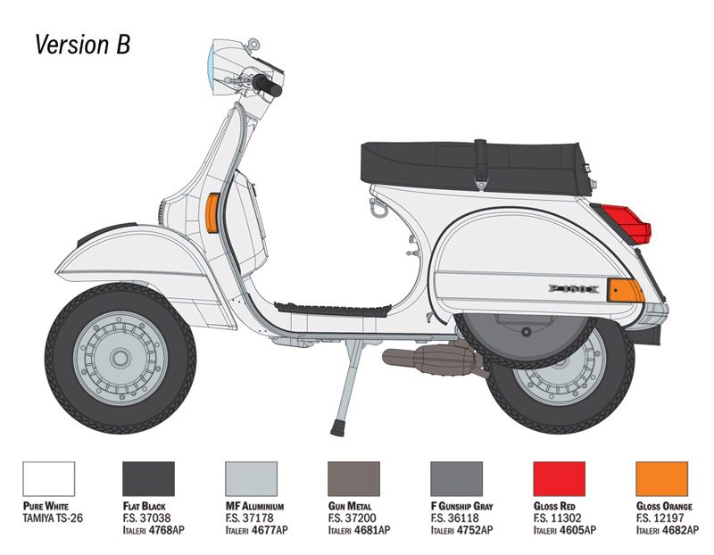 ITALERI VESPA PX 125, 150 1978 1/9. 4645
