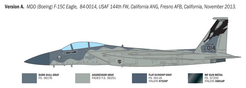 ITALERI F-15C EAGLE 1/48. 92763