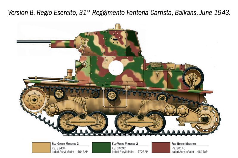 ITALERI CARRO ARMATO L6/40 1/35. 96553