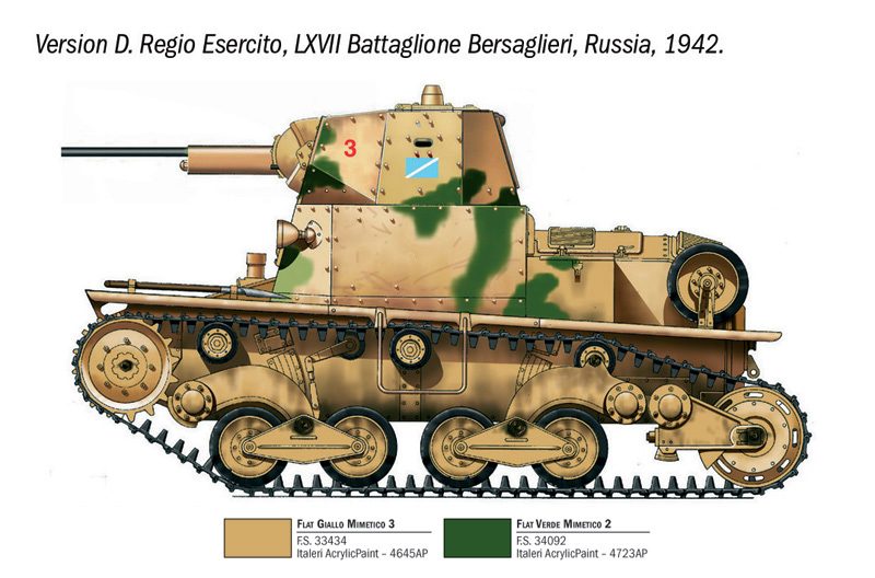 ITALERI CARRO ARMATO L6/40 1/35. 96553