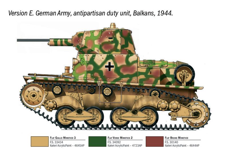 ITALERI CARRO ARMATO L6/40 1/35. 96553