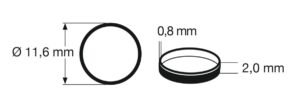 AROS DE ADHERENCIA PARA LOCOMOTORAS 11,6mm MAX. (10). FLEISCHMANN 648001