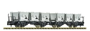SET DE 2 VAGONES PORTACONTENEDORES INTERCAMBIABLES, SBB. FLEISCHMANN 6660154
