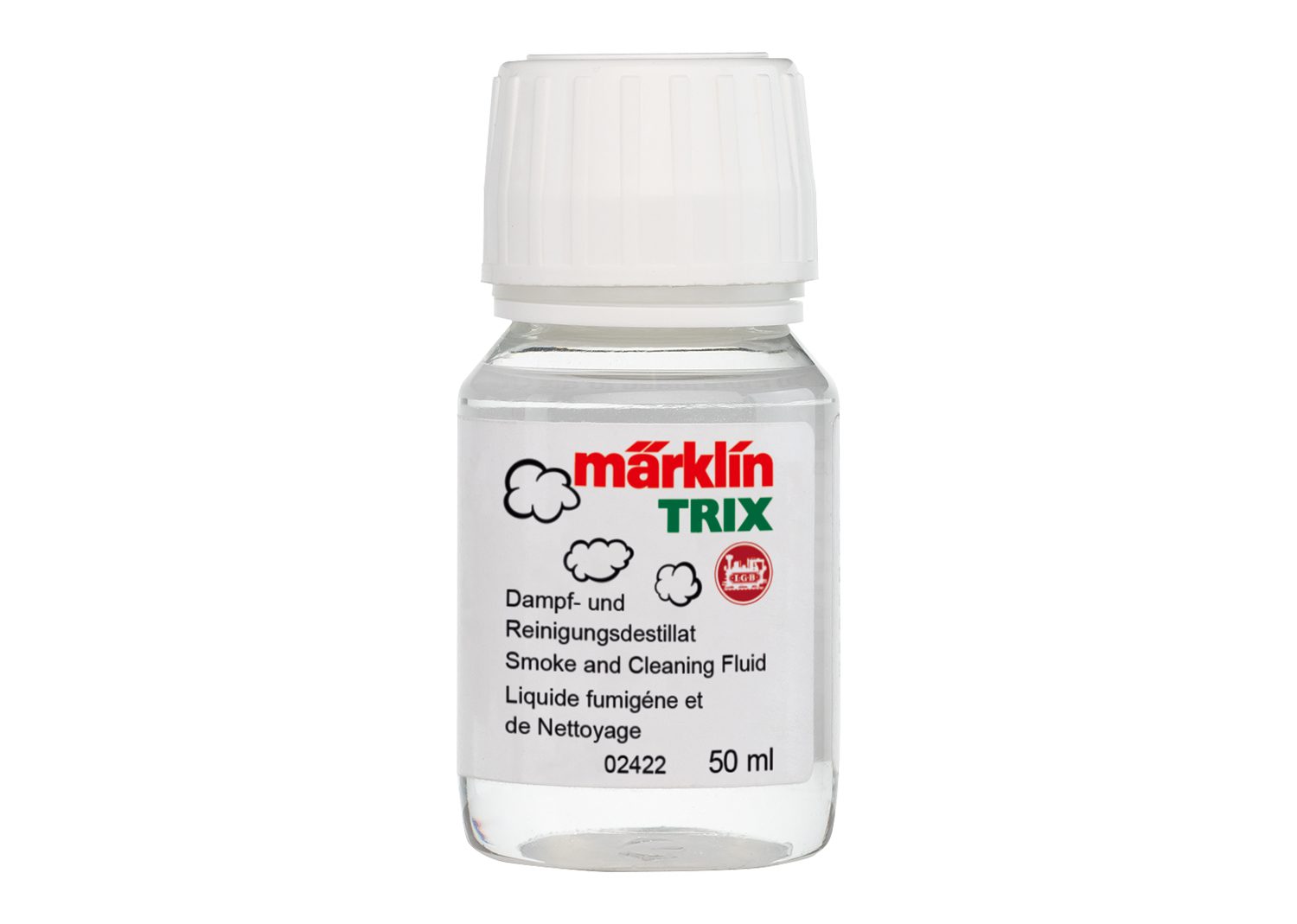 LIQUIDO FUMÍGENO Y LIMPIADOR 50ml. MARKLKIN/TRIX/LGB 02422