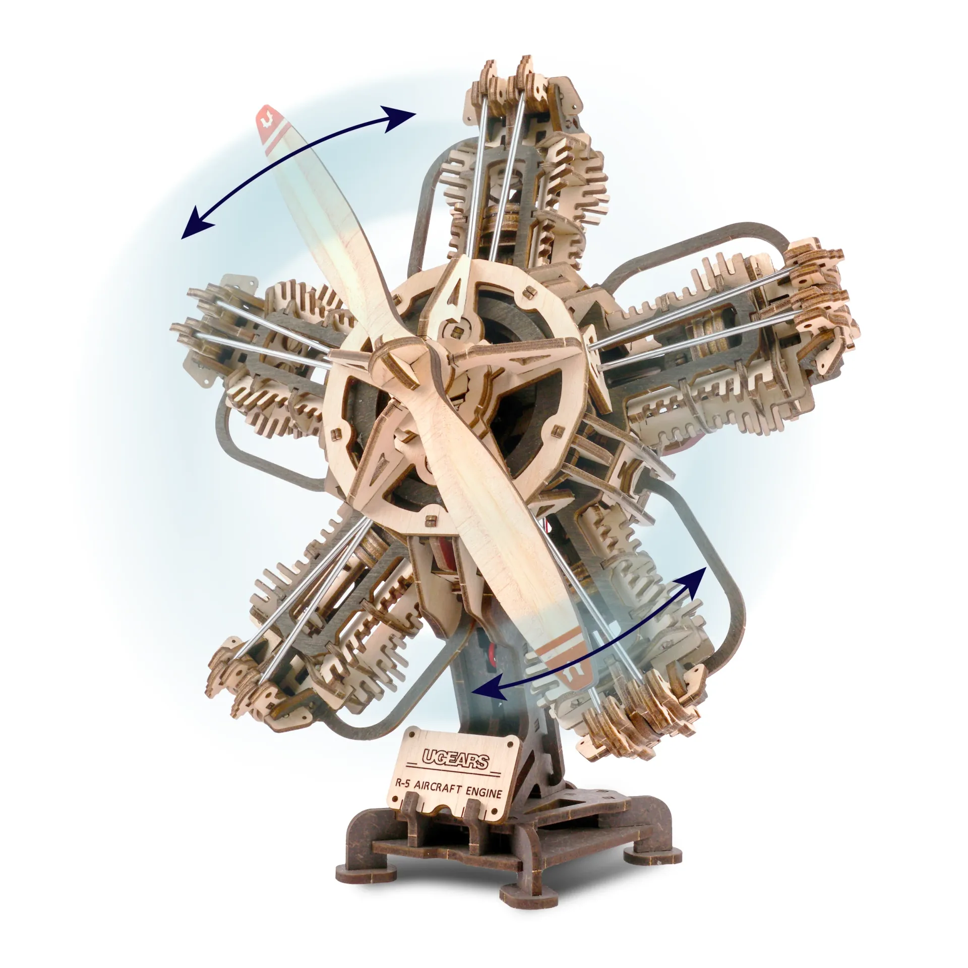 R-5 AIRCRAFT ENGINE 1/5. UGEARS 70283