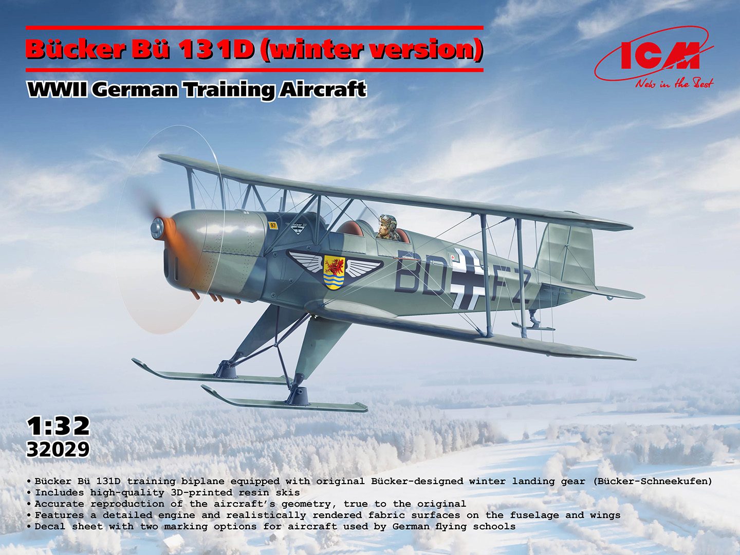 ICM BUCKER BU 13 1D (WINTER VERSION) 1/32. 32029