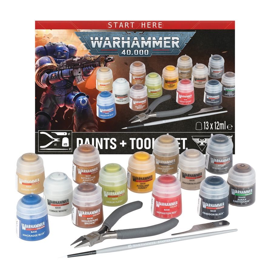 WARHAMMER 40.000 - PINTURAS + SET HERRAMIENTAS. 60-12