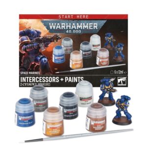 WARHAMMER 40.000 - SPACE MARINES, INTERCESSORS, PAINT SET. 60-11