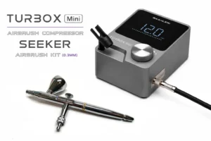 AEROGRAFO SEEKER 03 + COMPRESOR TURBOX MINI. GAAHLERI 47606