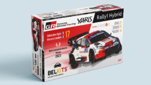 BELKITS TOYOTA GAZOO RACING YARIS RALLY HYBRID MEXICO 2023 1/24. BEL-026