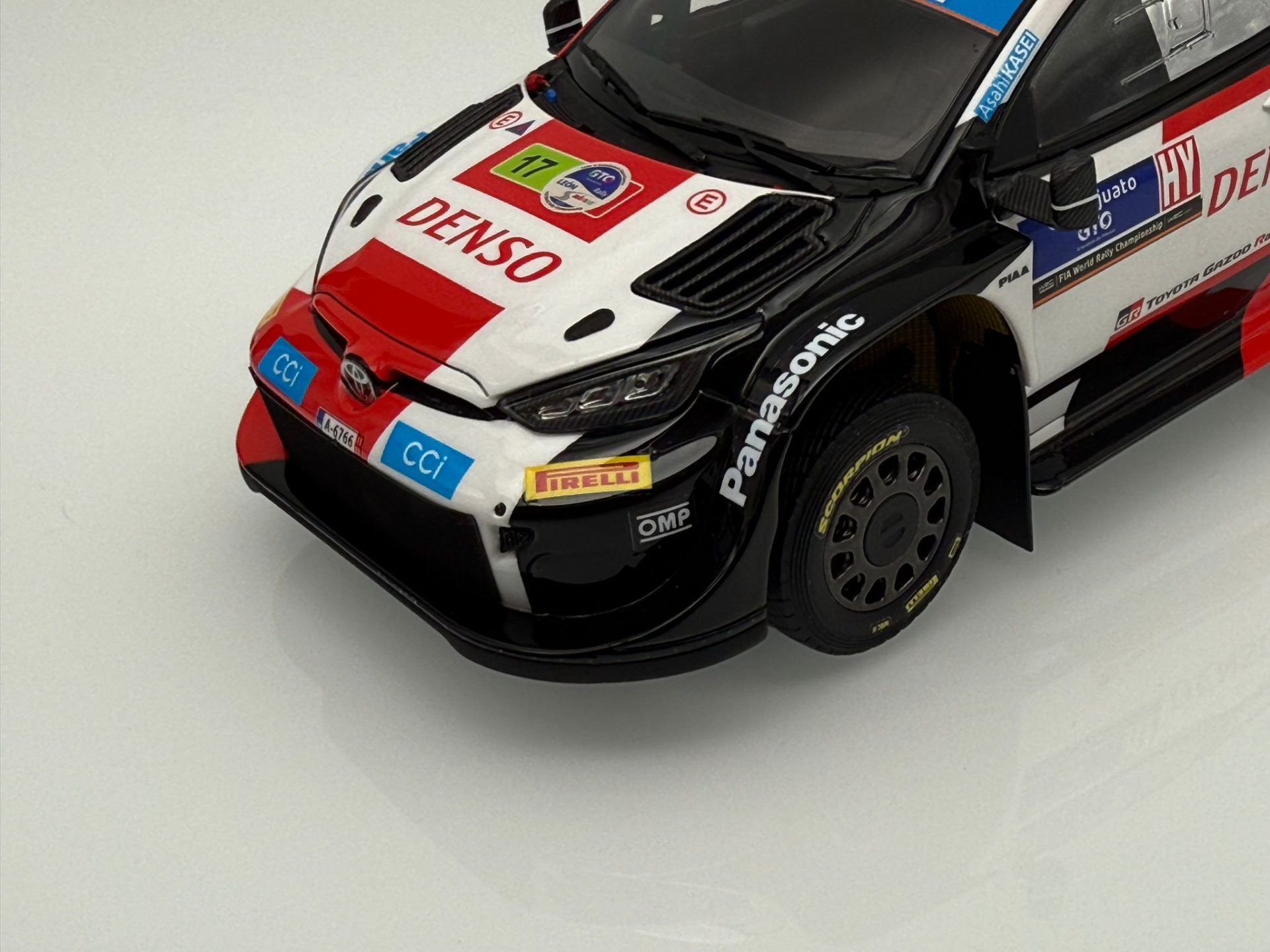 BELKITS TOYOTA GAZOO RACING YARIS RALLY HYBRID MEXICO 2023 1/24. BEL-026