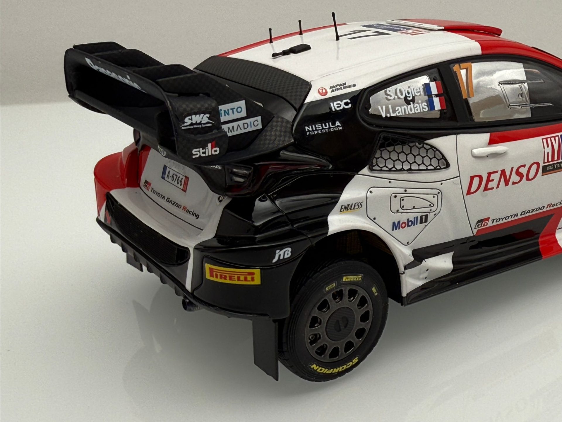 BELKITS TOYOTA GAZOO RACING YARIS RALLY HYBRID MEXICO 2023 1/24. BEL-026