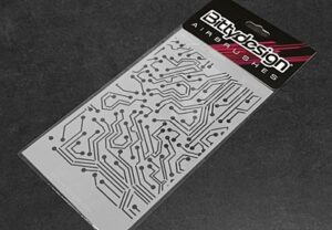 PLANTILLA PARA PINTURA CIRCUITO ELECTRÓNICO. BITTYDESIGN BDSTC-013