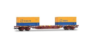VAGON PORTACONTENEDORES 4 EJES MMC3 RENFE. ELECTROTREN HE6101