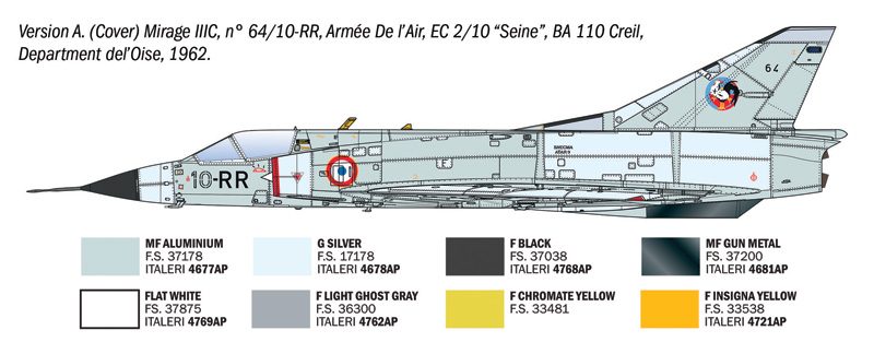 ITALERI MIRAGE IIIC 1/32. 92505