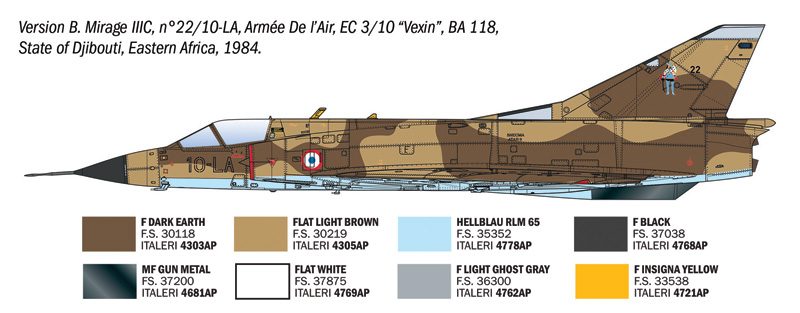 ITALERI MIRAGE IIIC 1/32. 92505
