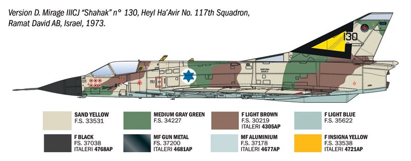 ITALERI MIRAGE IIIC 1/32. 92505